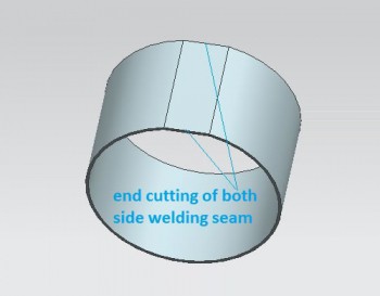 End cutting of welding’s lag 